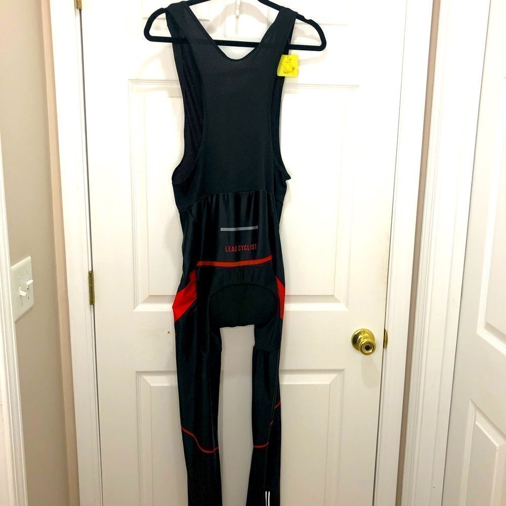 NWT Lead Cyclist black and red cycling unitard,size 3XL